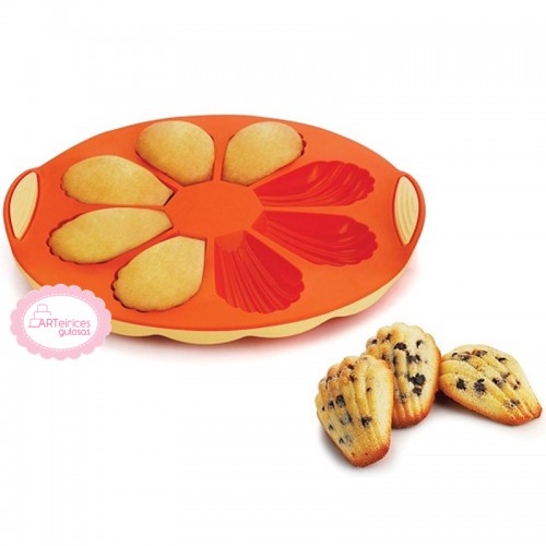 Forma Silicone Madalenas